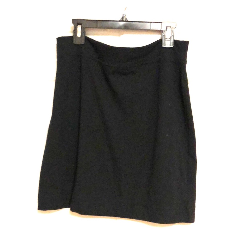 Black mini skirt